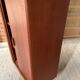 Armoire à rideau scandinave en teck vintage