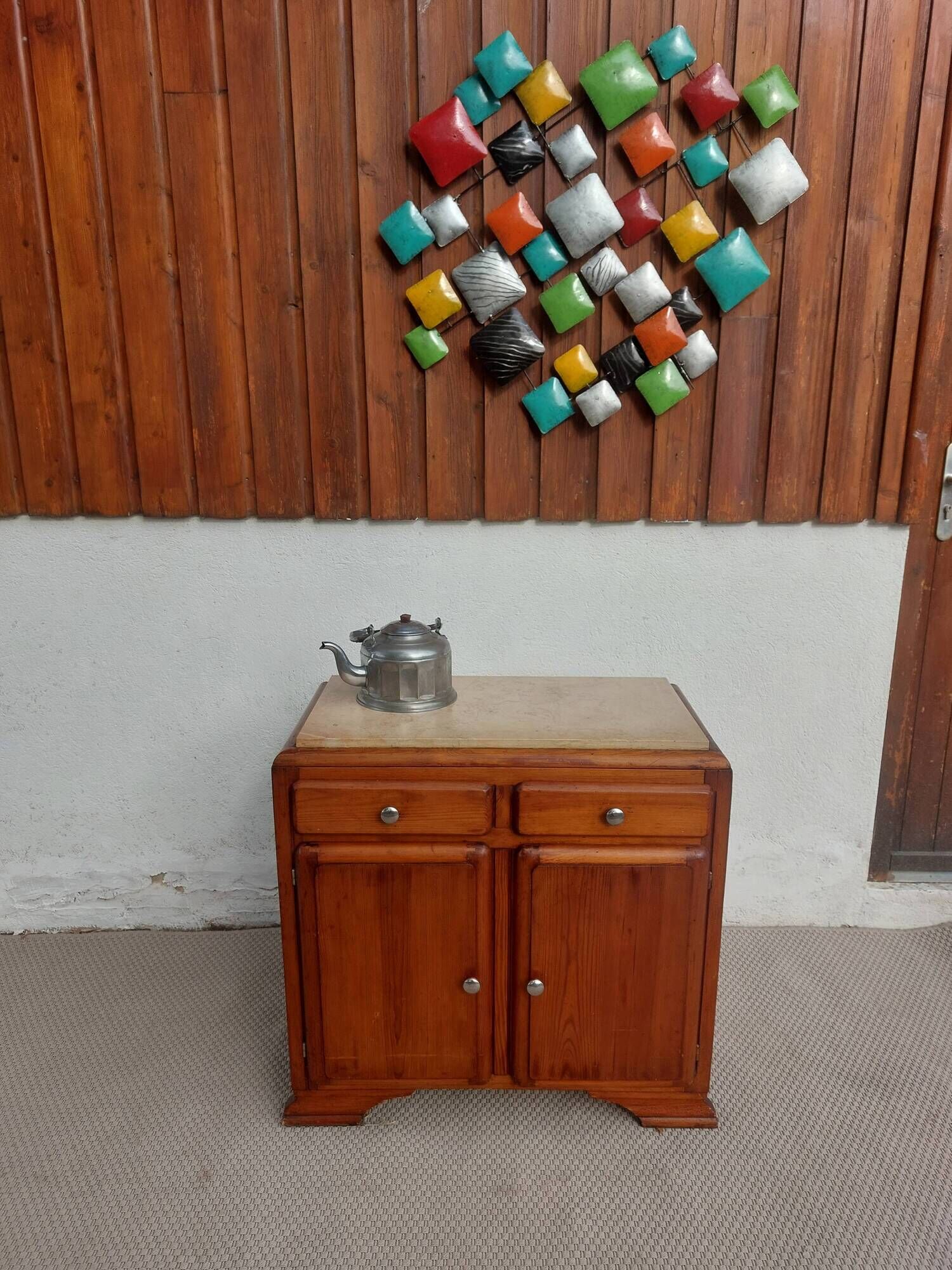 Mado buffet, marble top, vintage