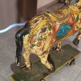 Old horse with wheels