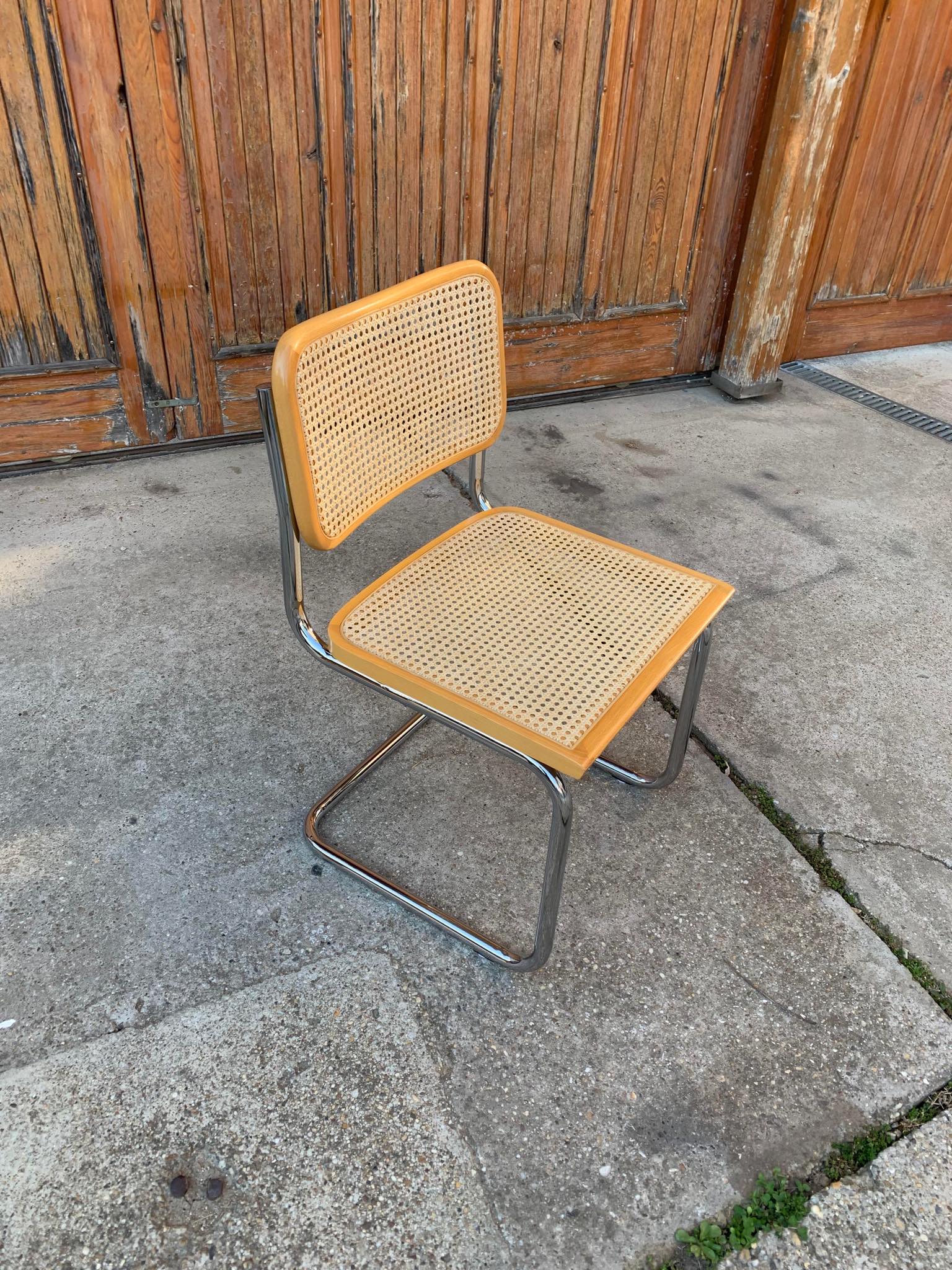 Mid-century Italian B32 Cesca chair by Marcel Breuer, 1970s