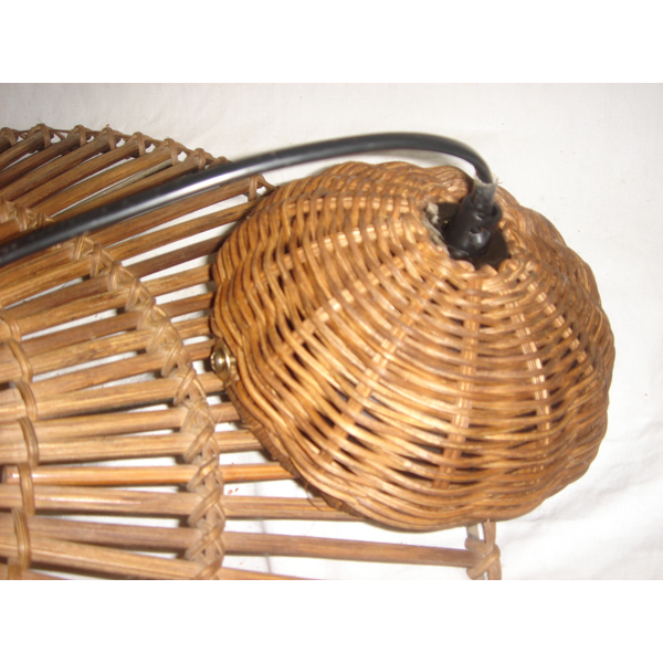 Suspension rotin en bois bambou osier Selency Suspension rotin en bois bambou osier Selency