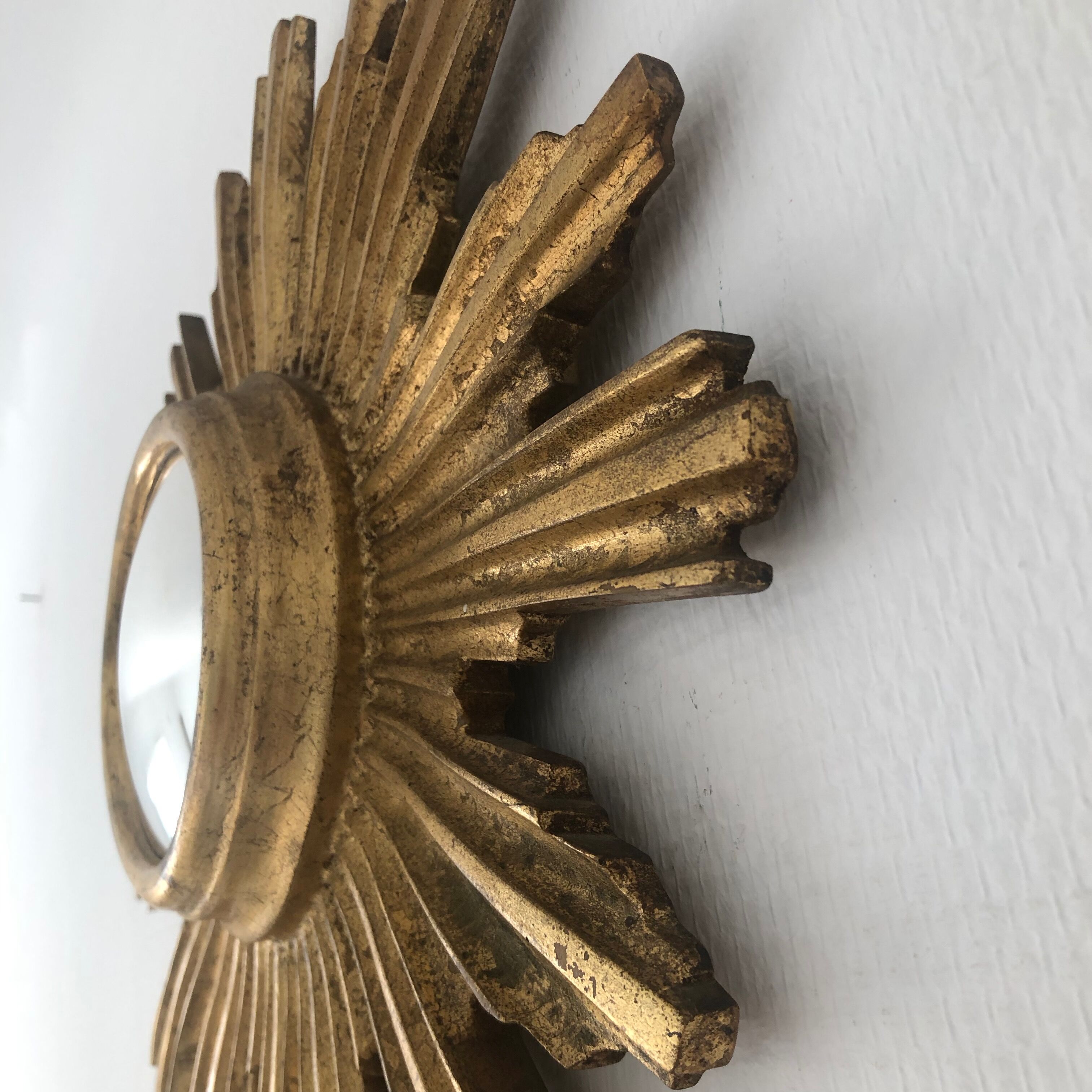 Sun mirror witch's eye 39cm vintage 1960