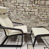 Lounge chair and its leather ottoman