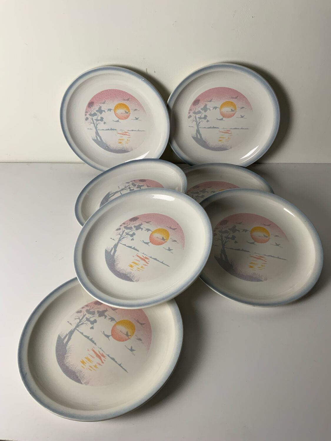 Vintage plates from the 1980s