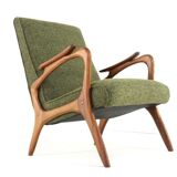 Fauteuil 'Rondeling' | design moderne du milieu du siècle en teck