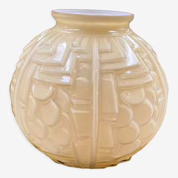 Art Deco round glass vase