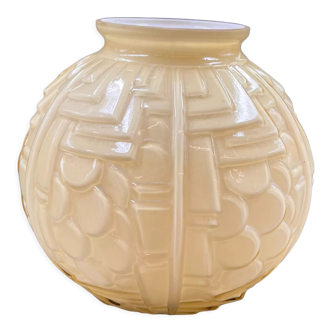 Art Deco round glass vase