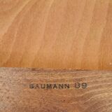 Pair of Éventail armchairs signed Baumann 89