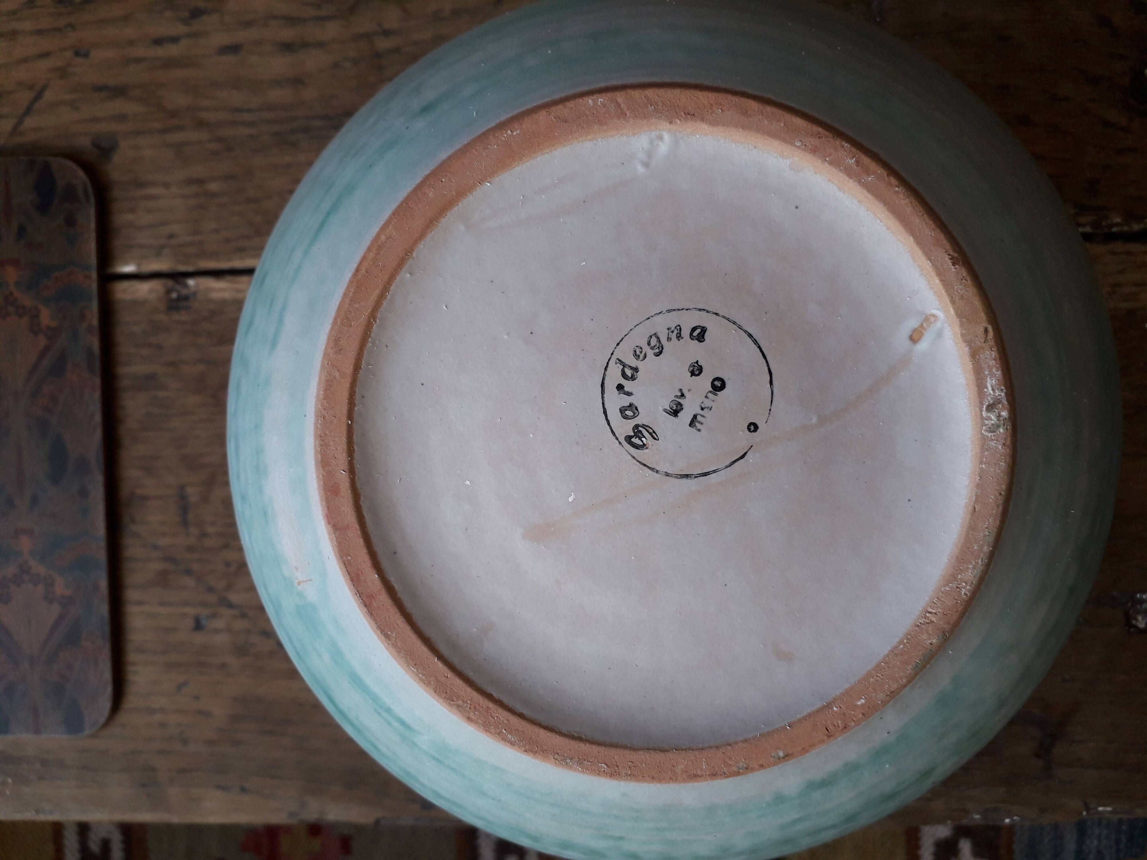 Very original round vase in Italian ceramic