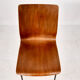 Set of 3 plywood Euroika dining chairs by Friso Kramer for Auping