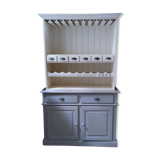 Solid pine cupboard with 2 distinct bodies