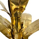 Lampe de sol table en laiton de palmier Bottega Gadda Italie, 1960