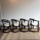 4 Chaise Bambou rotin  modele ‘barrel’ 70’s