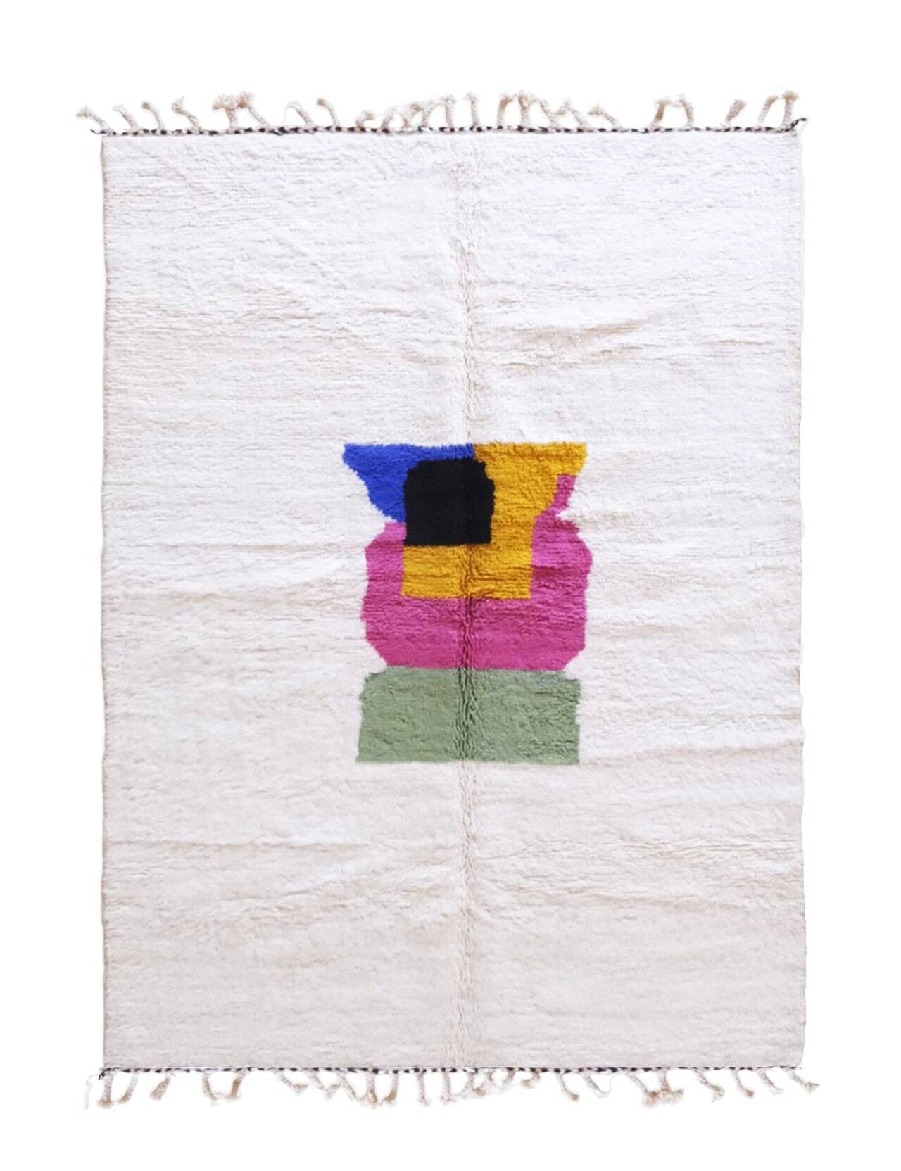 Tapis beni ouraine en laine 150 x 259 cm