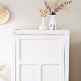 Armoire bonnetière parisienne vintage rénovée
