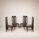 Chaises Ingram Low en bois de frêne au style de Glasgow de Charles Rennie Mackintosh pour Cass