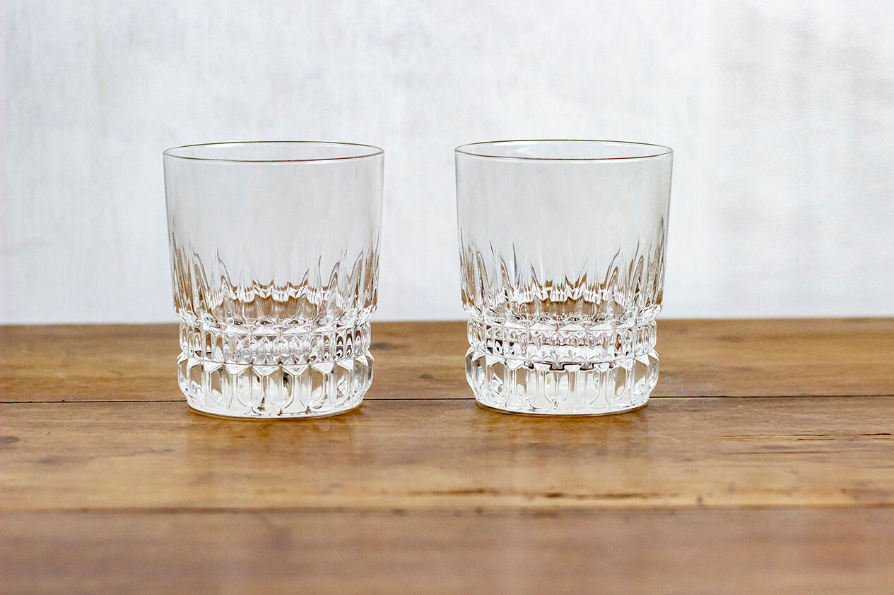 Paire de verres à eau style art déco