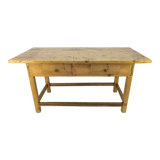 Table à manger vintage en pin baltique rustique, années 1930