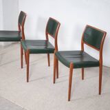 3 x chaises Niels Møller modèle 80