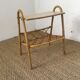 Table porte revue vintage en rotin