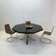 Octagonal dining table in resin, Italy 1970s