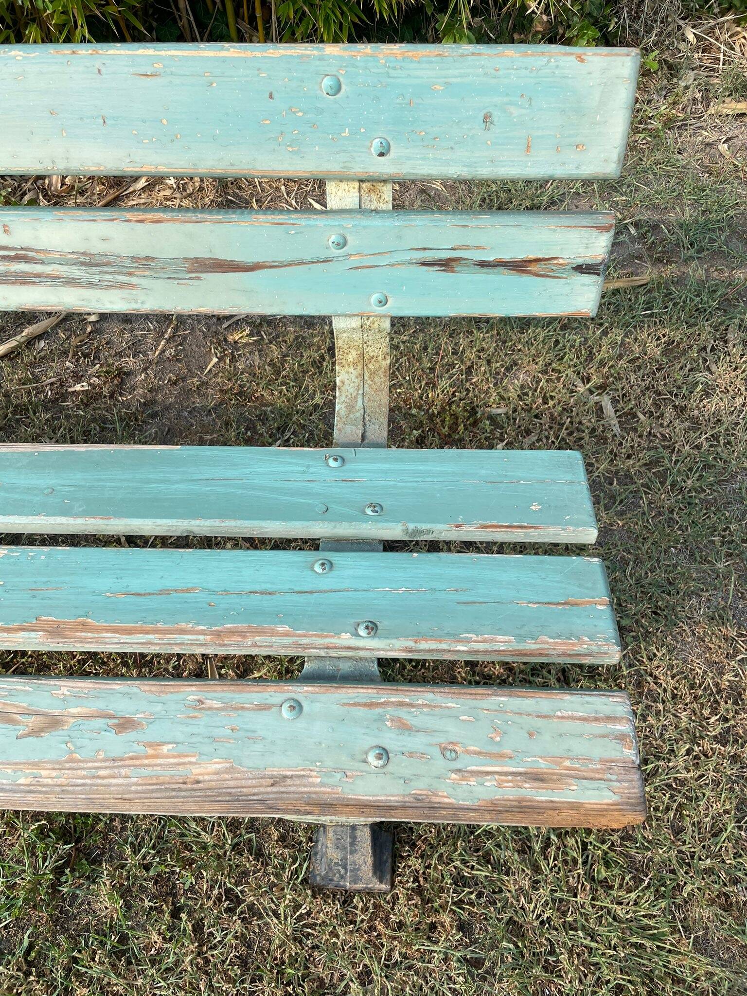 Antique garden bench