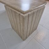 Italian Coffee Table in Travertine, 1980s