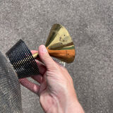 Arlus Lunel 1950 chandelier in perforated metal