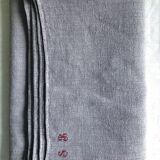 Hemp harvest tablecloth tinged with lilac