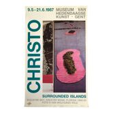 Original poster of Christo, Museum of Contemporary Art, Ghent, 1987