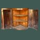 Pair of antique quarter-round corner cabinets in solid wood – Louis XV style