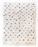 Berber carpet Beni Ouarain ecru with large colored polka dots 300x206cm