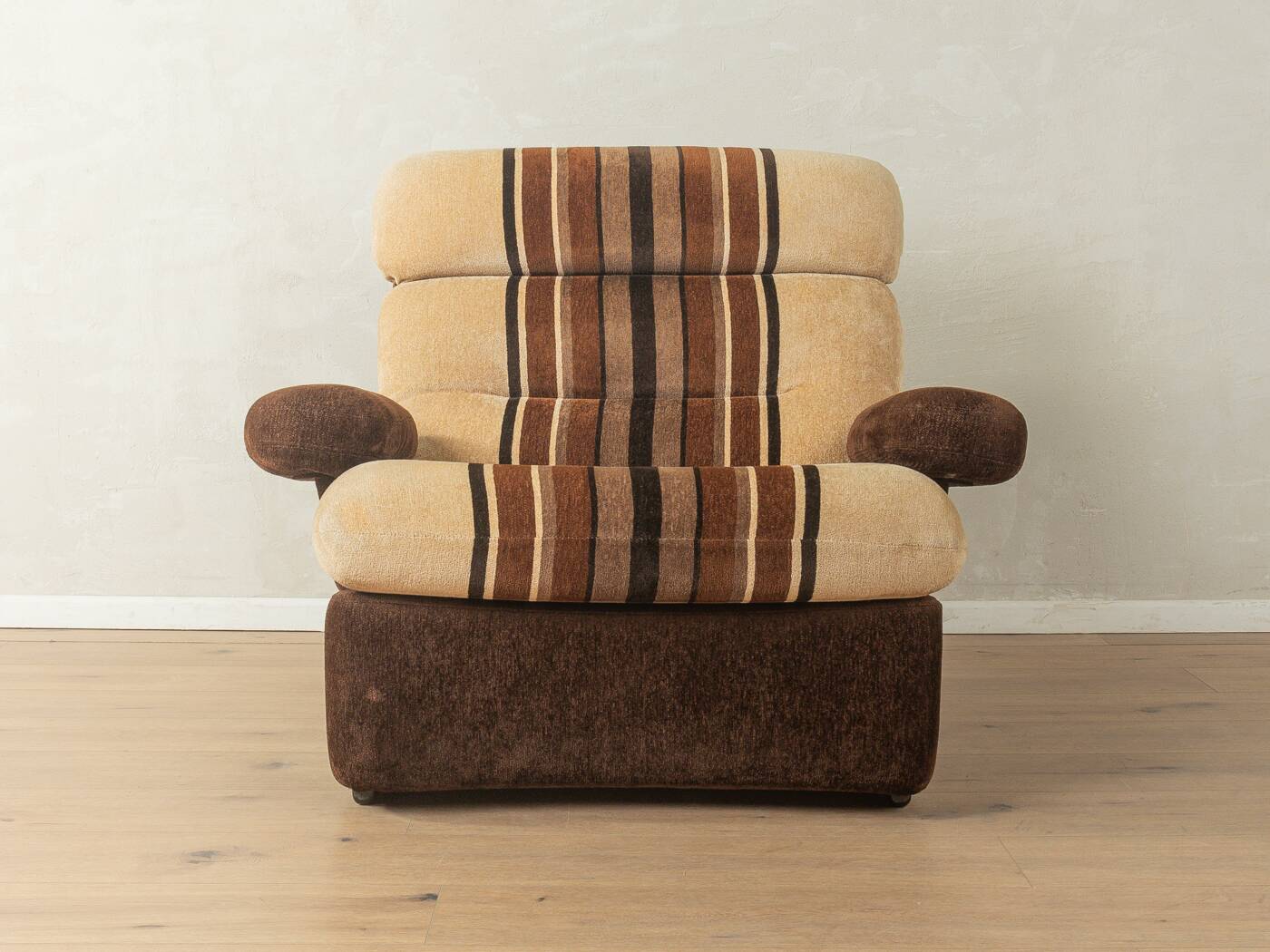 Fauteuil Space Age des années 1970, en velours