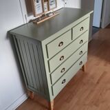 Commode scandinave vert forest