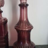 Carafons en verre améthyste