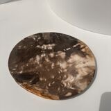 Dish in petrified wood