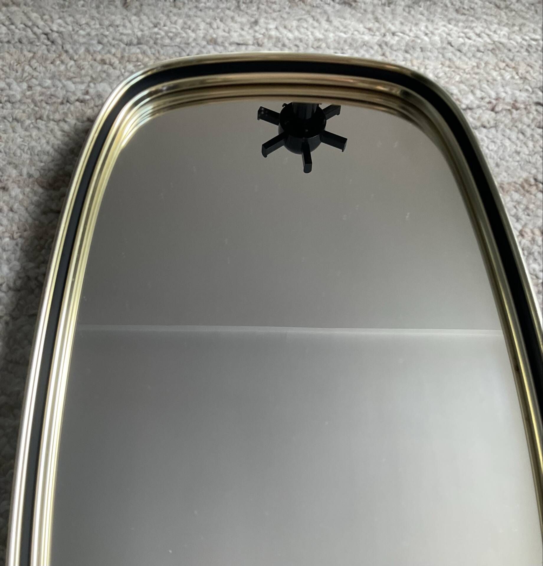 Miroir rétroviseur forme libre des années 60-70