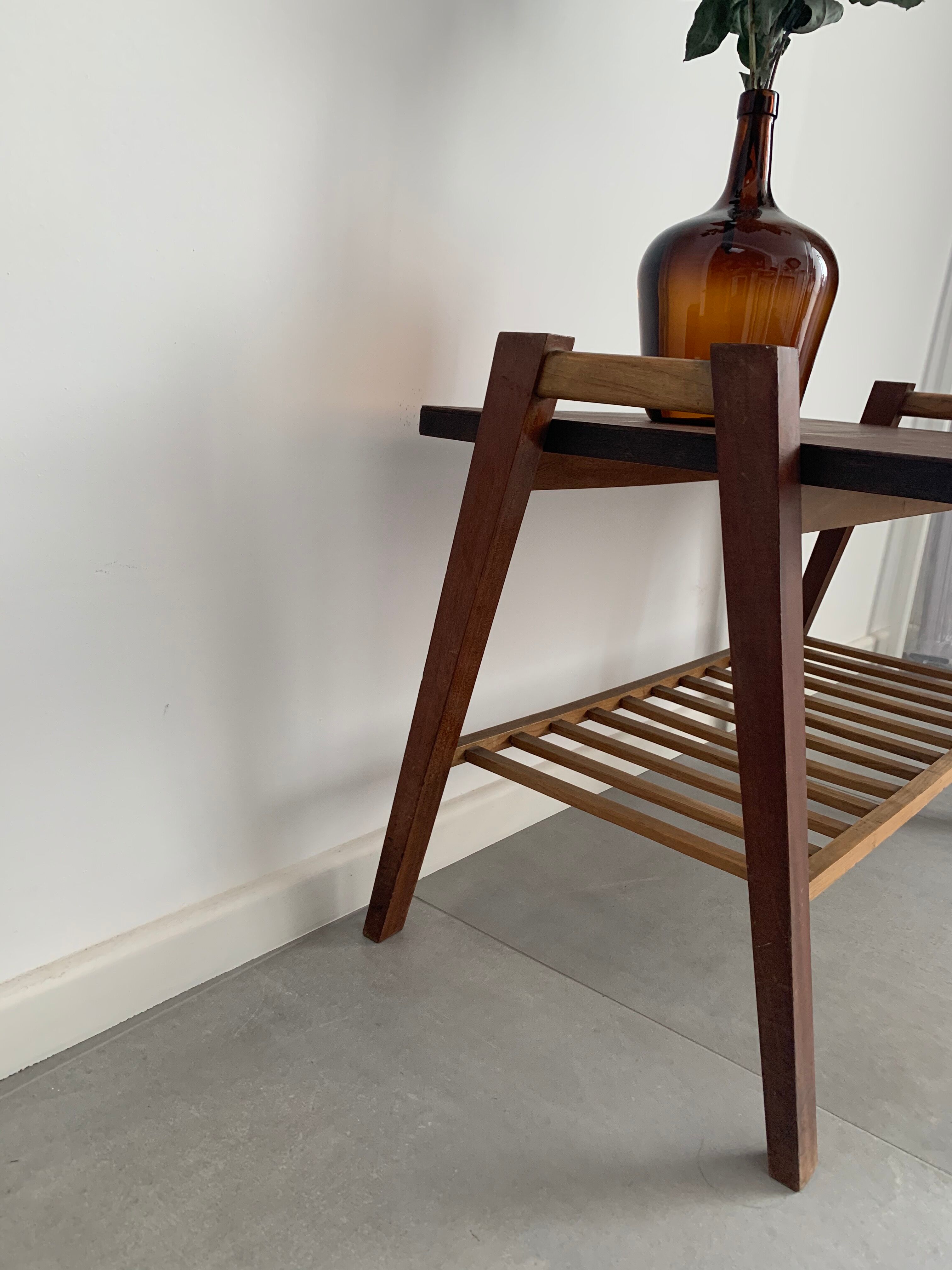 Compass-footed coffee table