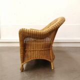 Wicker bench