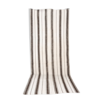 Tapis de couloir vintage en chanvre turc