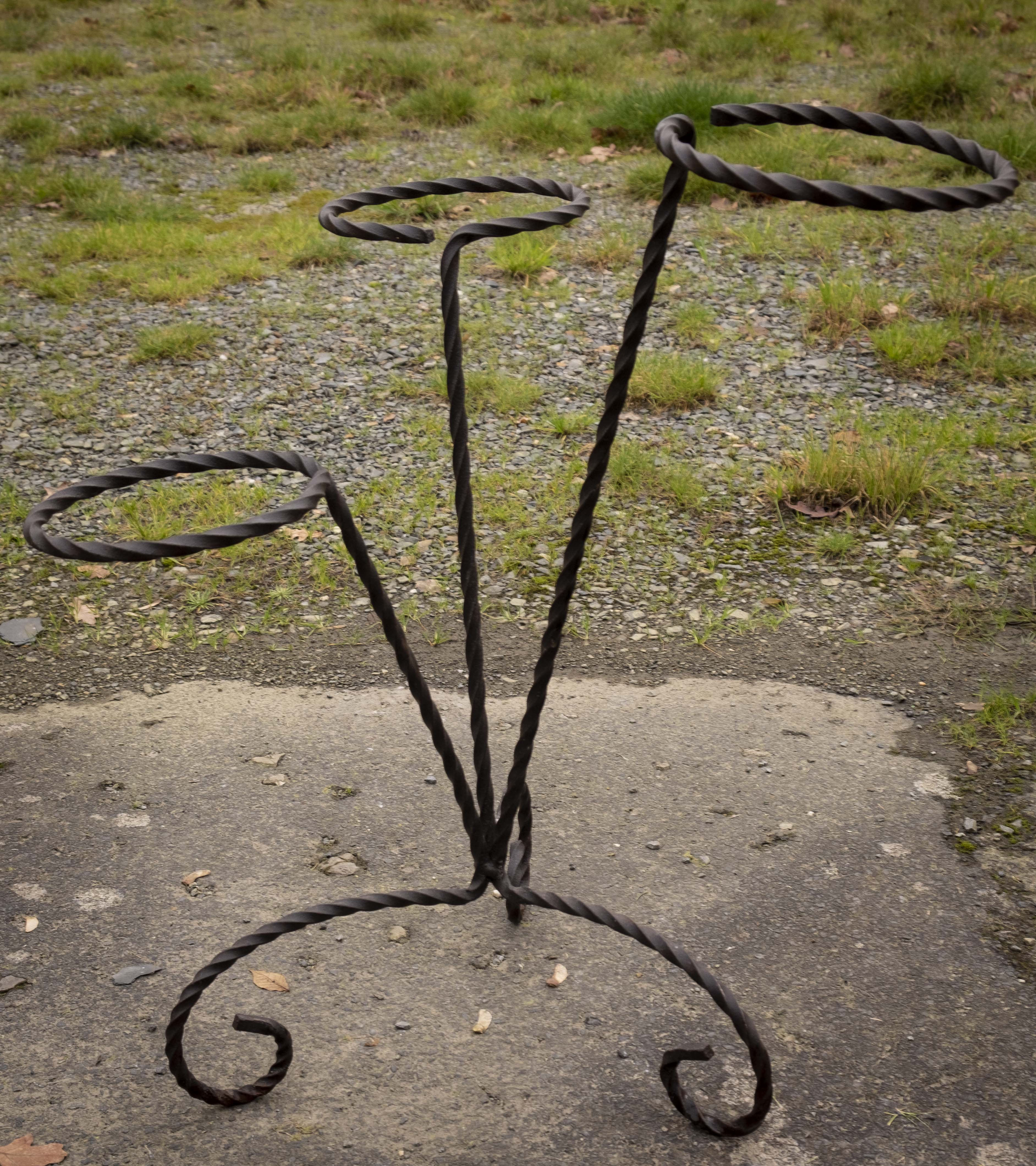 Porte Pots Pliable 3 Pots 3 Hauteurs - L 48,9 X P 43,5 X H 97,8 Cm