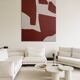 Minimalist terracotta canvas. 2. by Bodasca