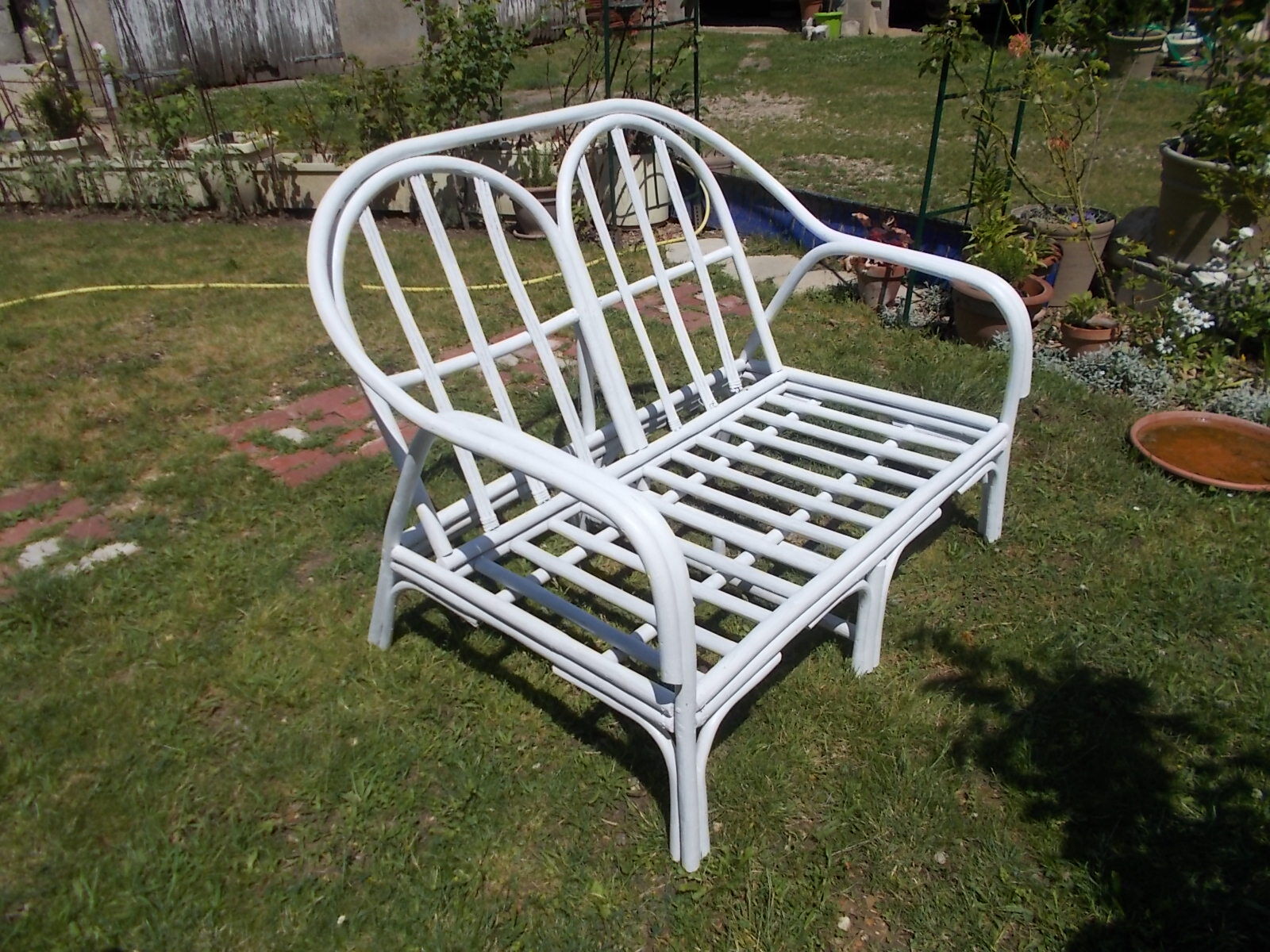 Rattan canapé