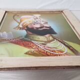 Old lithograph signed by Guru Govind Singh