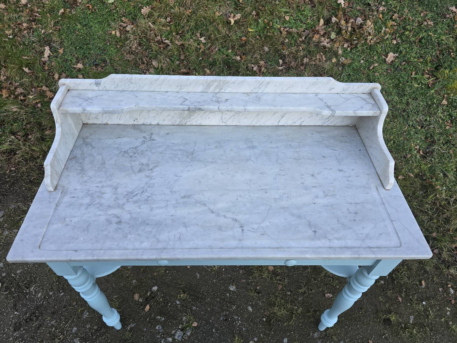 Marble top dressing table old white marble top dressing table