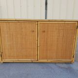 Low rattan sideboard 1960