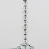 Two Bakalowits table lamps with huge faceted diamond crystals, Austria, 1970s.