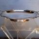Louis XVI silver plated metal table centerpiece dish