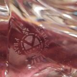 Lamp foot in twisted Sèvres crystal 1960