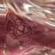 Lamp foot in twisted Sèvres crystal 1960